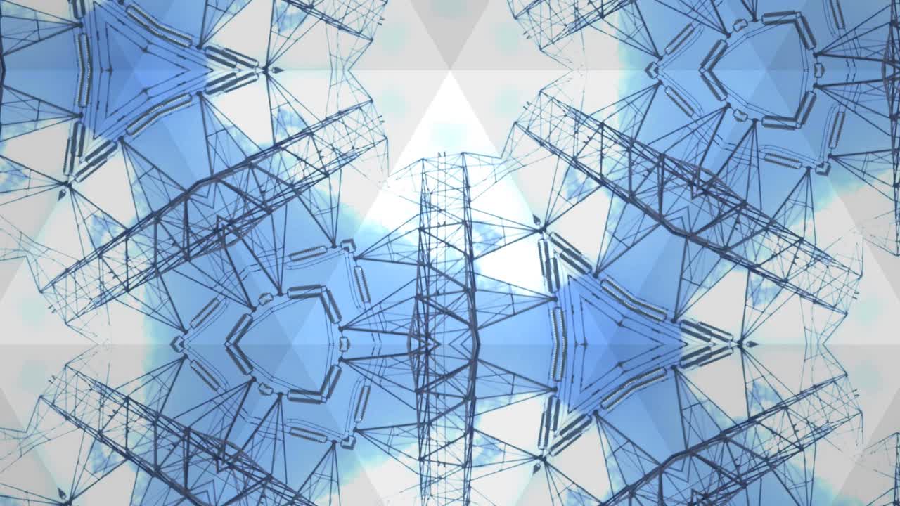 파란색과 색 칼레도스코프