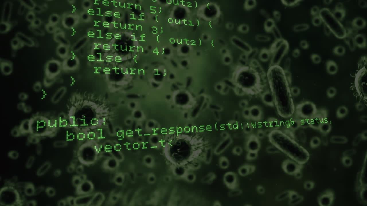 On open, glowing C++ code reading data, computing geometry, building web request, looping requests