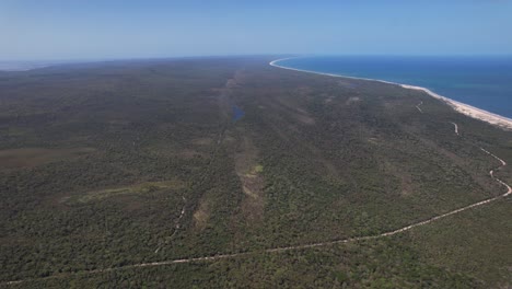 Rainbow Beach, Inskip, Queensland, Australia - Aerial Panoramic