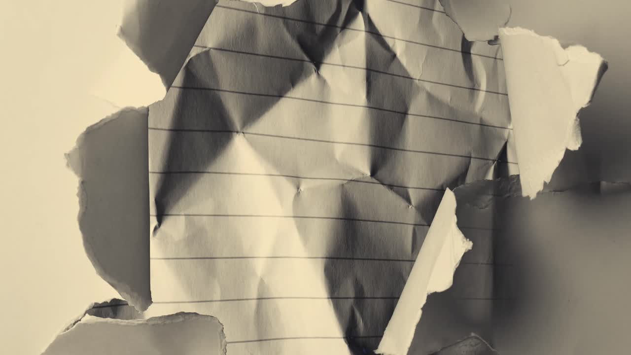 Animation of multiple torn papers moving over papers with stars and stripes