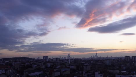 sunset over istanbul