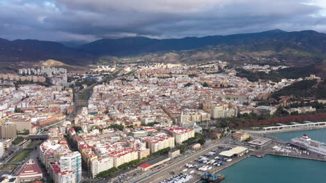 Distrito-Central-De-Málaga-España-Vista-Aérea