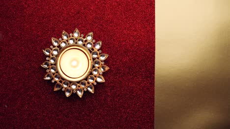 closeup of diya wax candles for diwali festival party celebration event