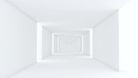 abstract on white backdrop. abstract geometric shape. urban modern design. abstract light corridor. white background. home house interior design. space tunnel. 4k