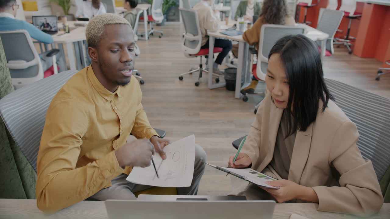 Business Meeting in Modern Office