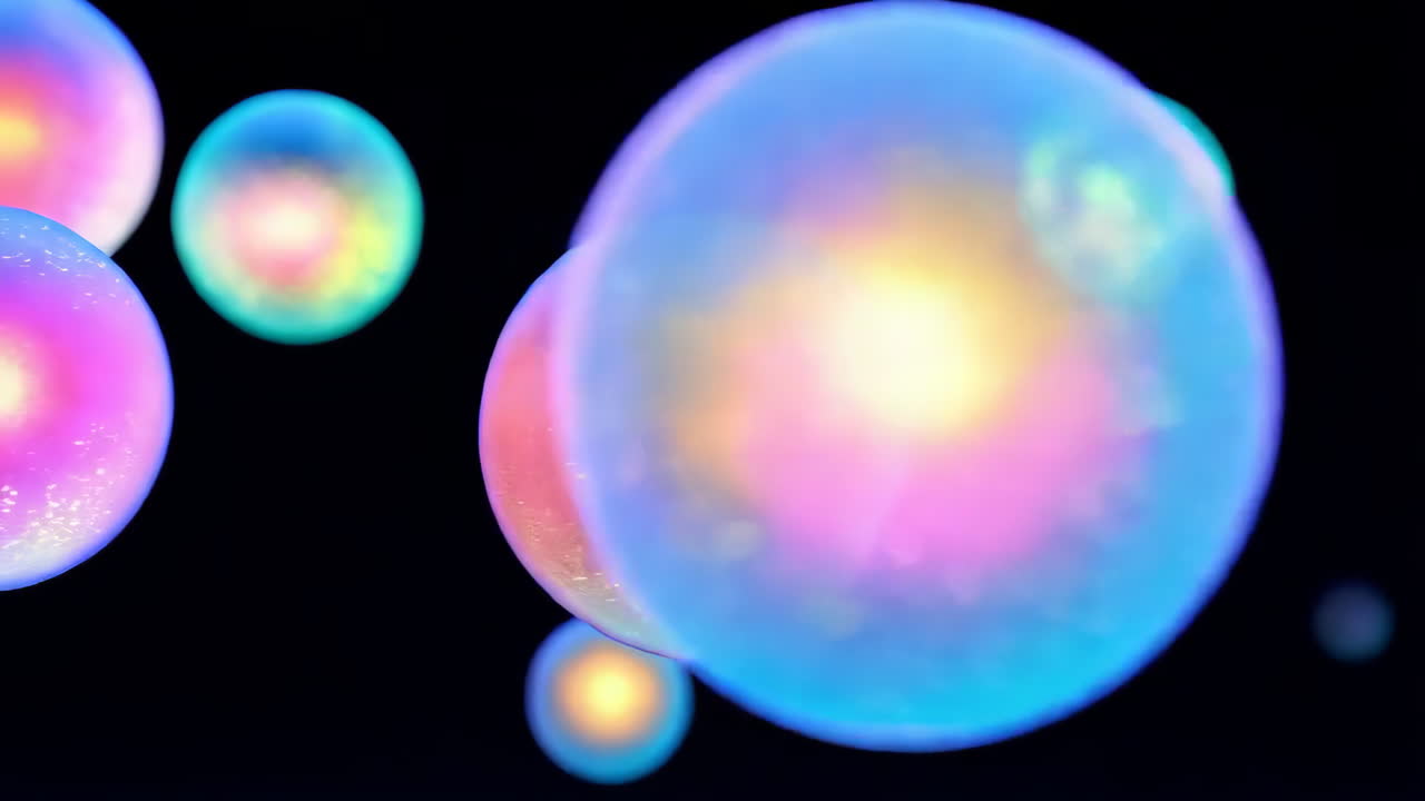Abstract Glowing Spheres