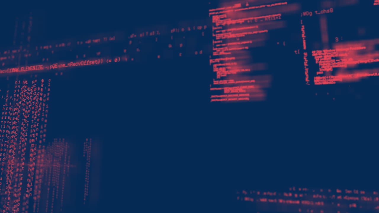 animación del procesamiento de datos en el fondo de la marina