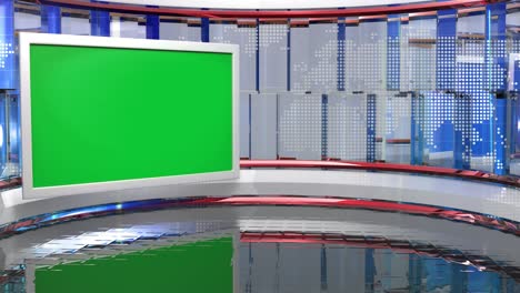 3d 가상 뉴스 스튜디오 배경, 루프