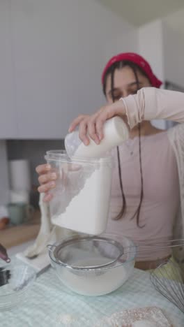 teenager baking