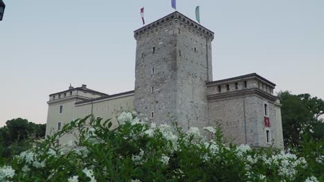 rocca fortress, riva de garda city, italy, medieval 12th century castle museum