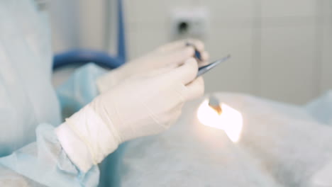 eye surgery in hospital. laser correction for vision ophthalmology surgery for eyes