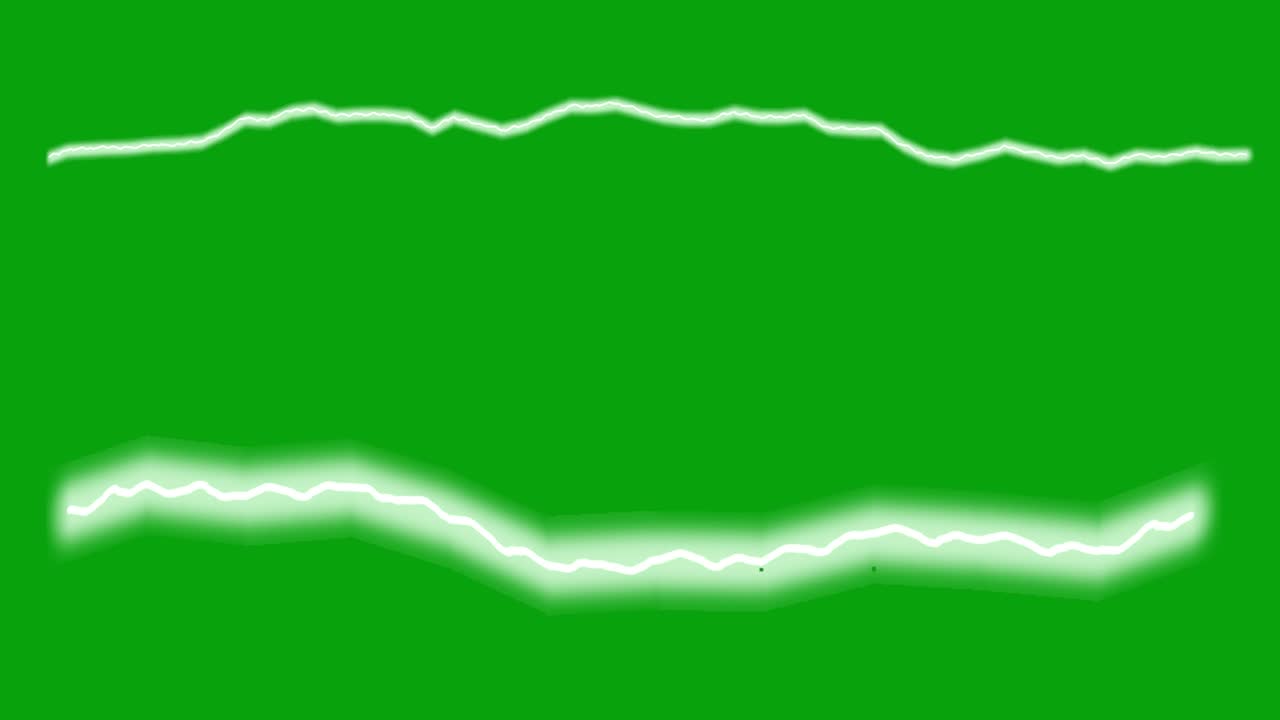 녹색 스크린 배경으로 전기 방출 모션 그래픽