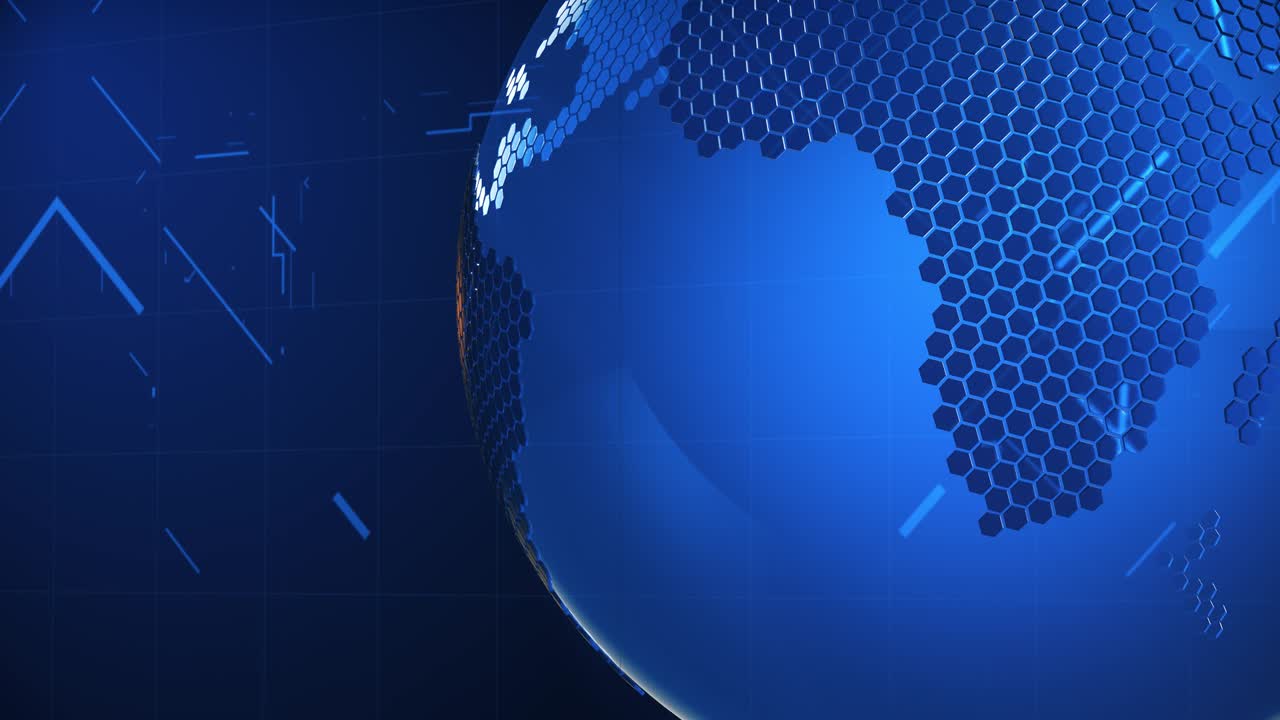 3D World News Background Loop