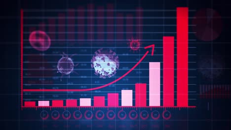 animation of coronavirus statistical data processing