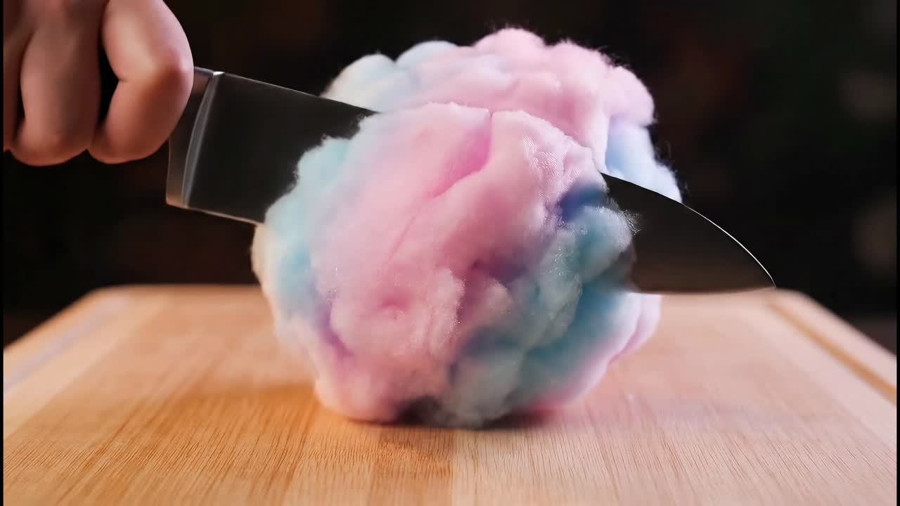 Cutting Cotton Candy
