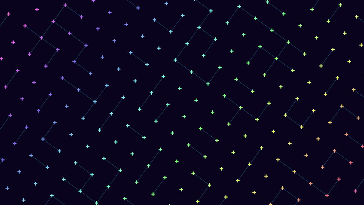 Colorful line pattern versatile design element on dark background