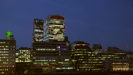 london skyline at night