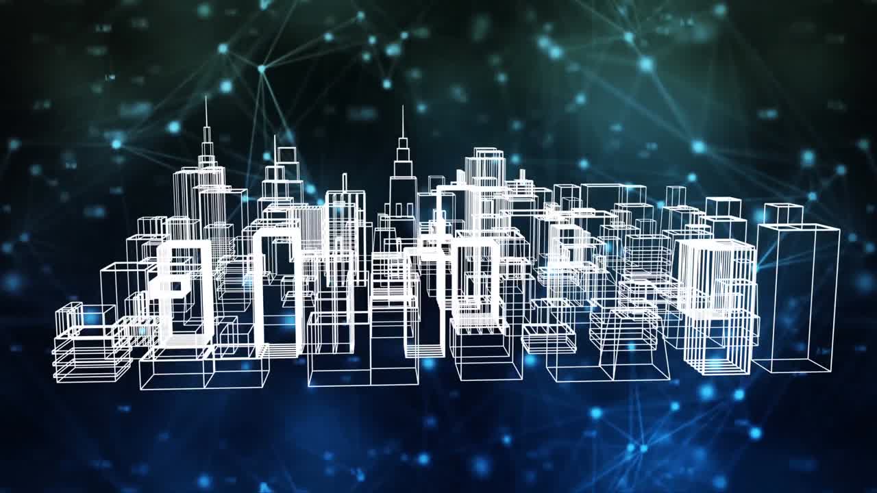 gráfico de la ciudad moderna y la red global