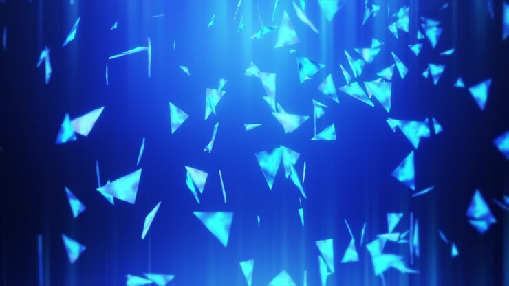 Sfondo astratto in loop con glitter brillanti che cadono.