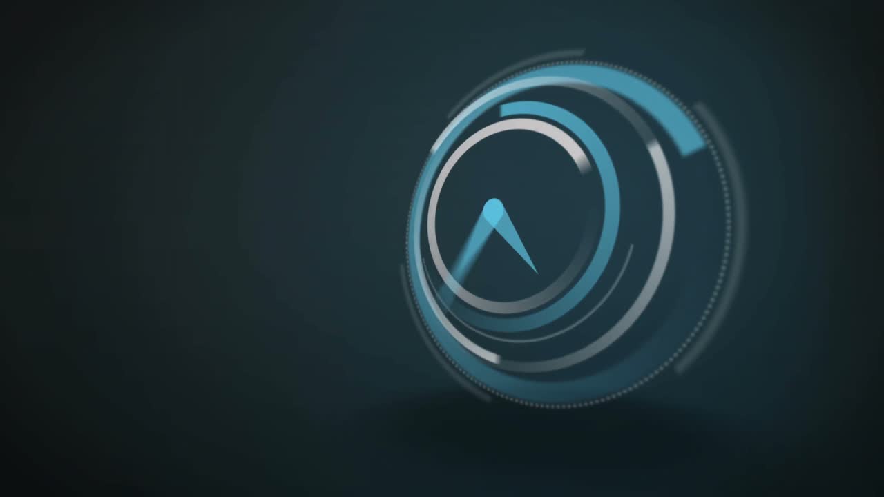 reloj azul haciendo tic-tac a velocidad