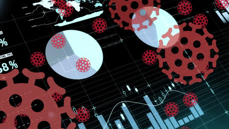 Animation-of-covid-19-cells-and-statistics-processing