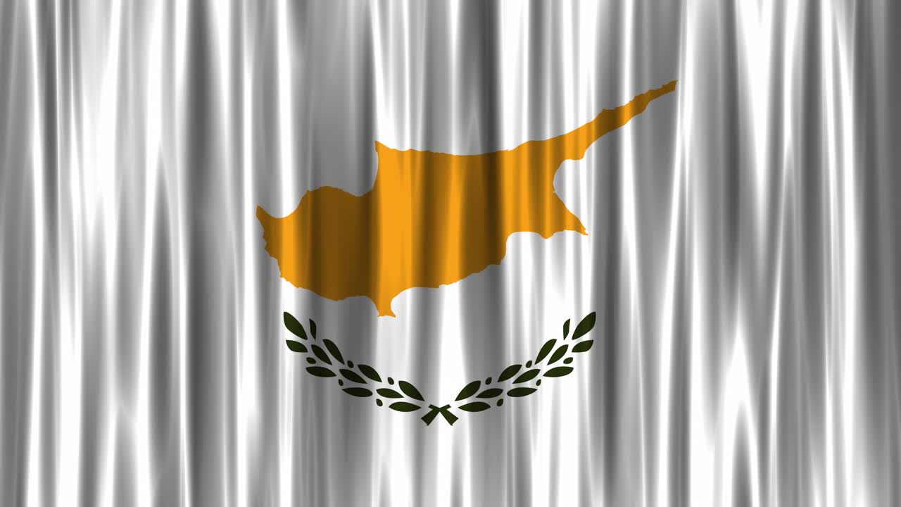 키프로스 (키프로스) 국기 배경 (loopable)