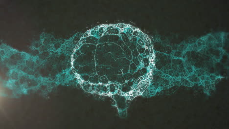 Animation-of-dna-strand-over-spinning-digital-brain