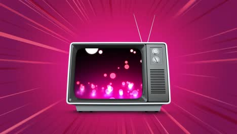 Fernseher-Mit-Glänzend-Leuchtenden-Murmeln