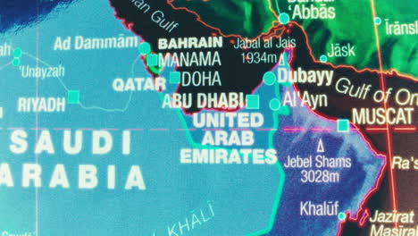 detailed map of the arabian peninsula and surrounding regions