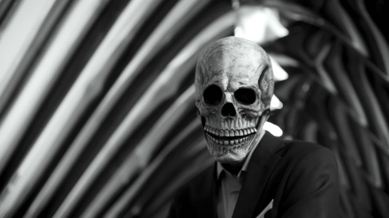 Man in Skull Mask