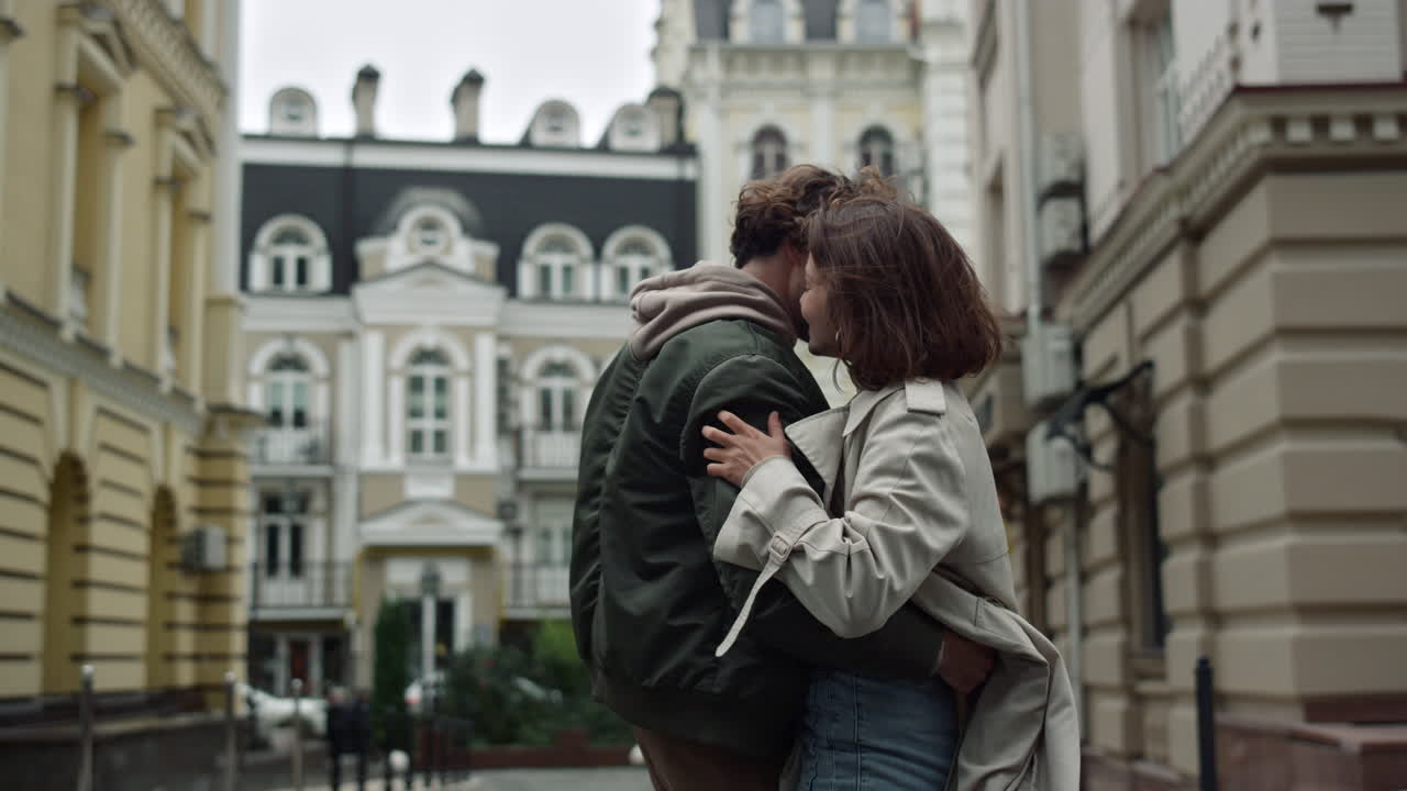 Lovely couple spending time outdoor