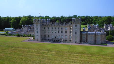 scottish landmark floors castle and garden in scottish borders, scotland, united kingdom