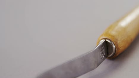 close-up of carving knife