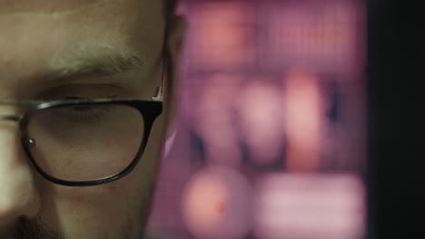 a scientist focused in close-up while interacting with ai-powered tools