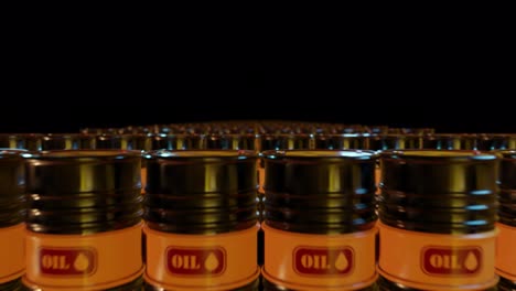 bucle de almacenamiento de la producción de barriles de petróleo crudo
