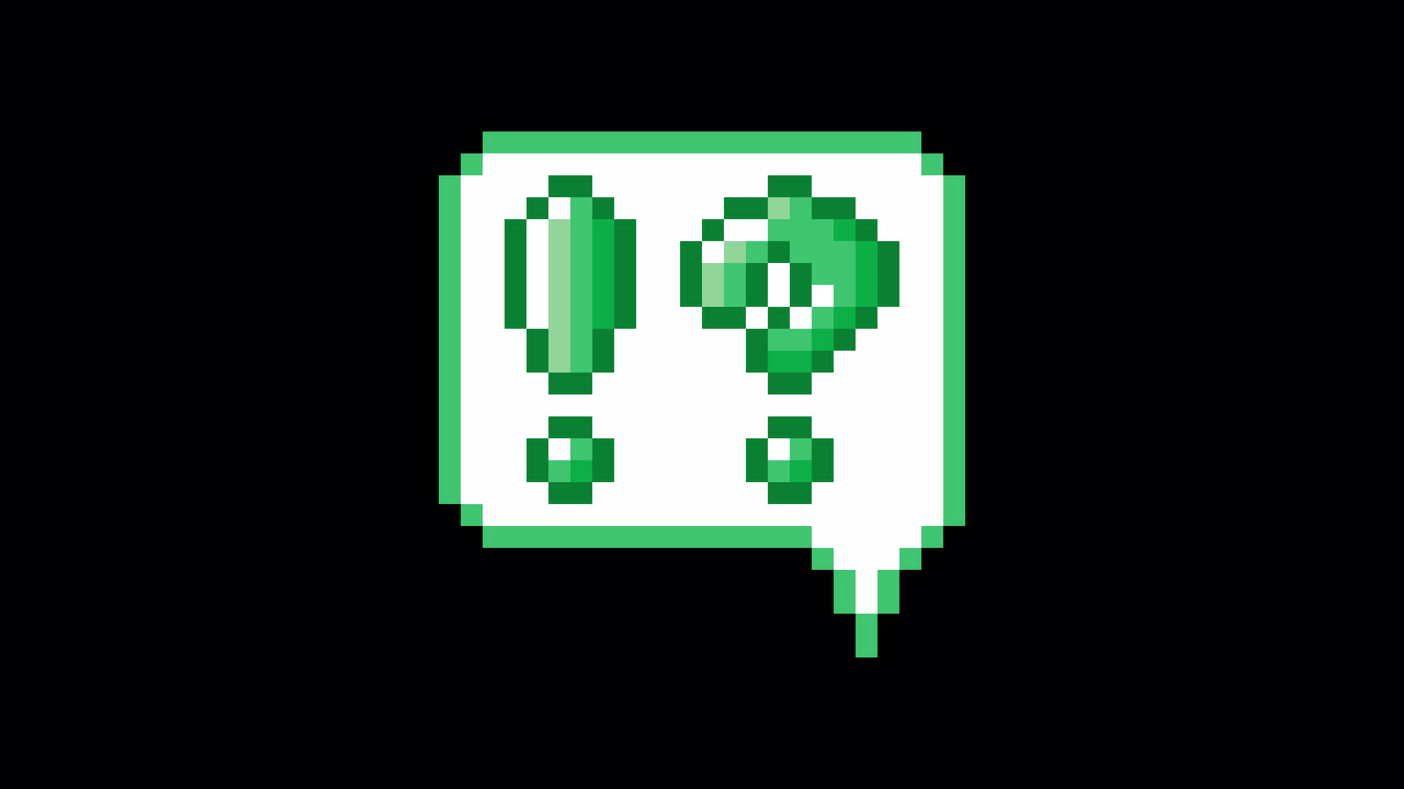 Pixel art animation icon speech bubble interrobang mark (5)
