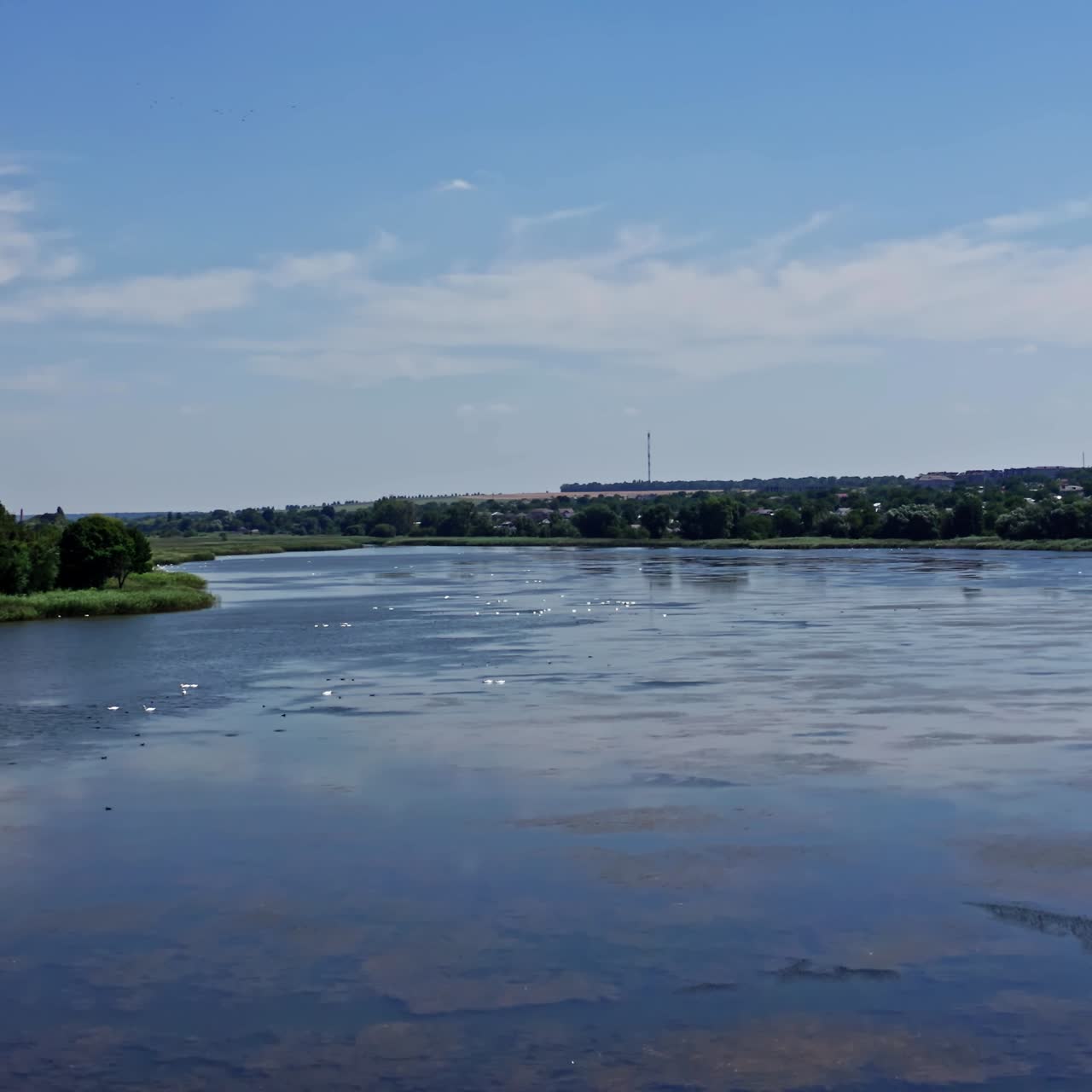 Beautiful natural scenery of river