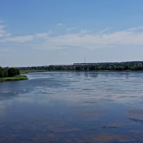 beautiful natural scenery of river