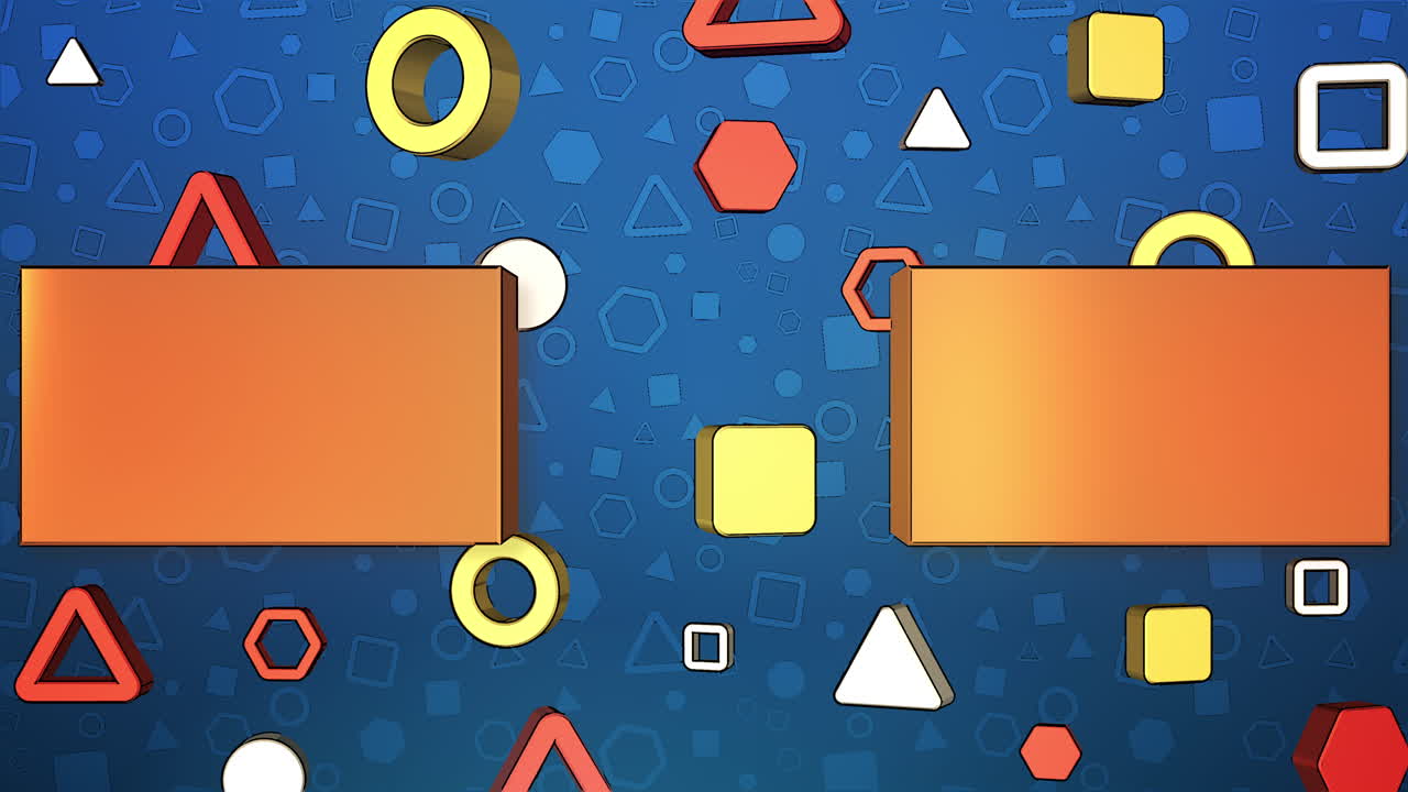 Playful Geometric Shapes Animation