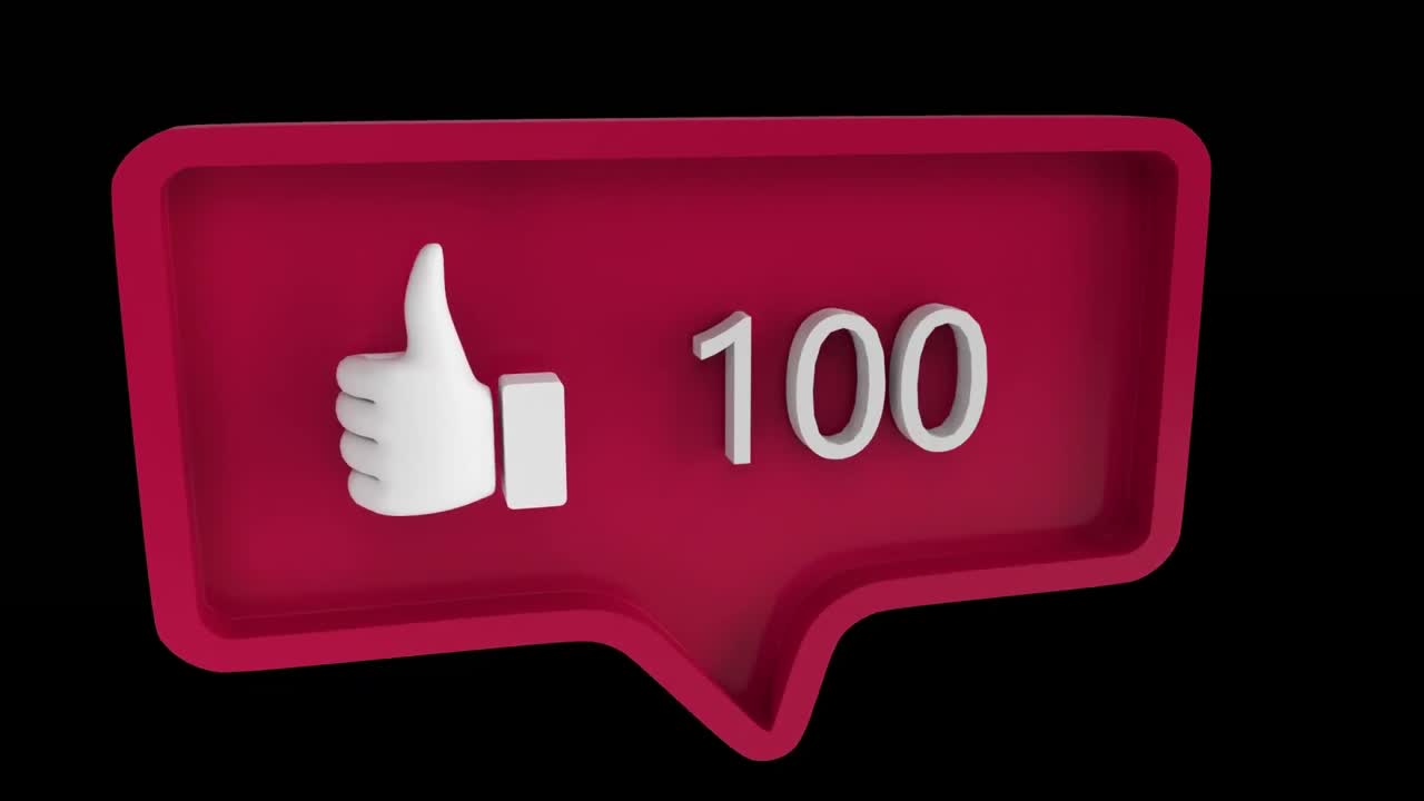 como el icono que aumenta en número en las redes sociales