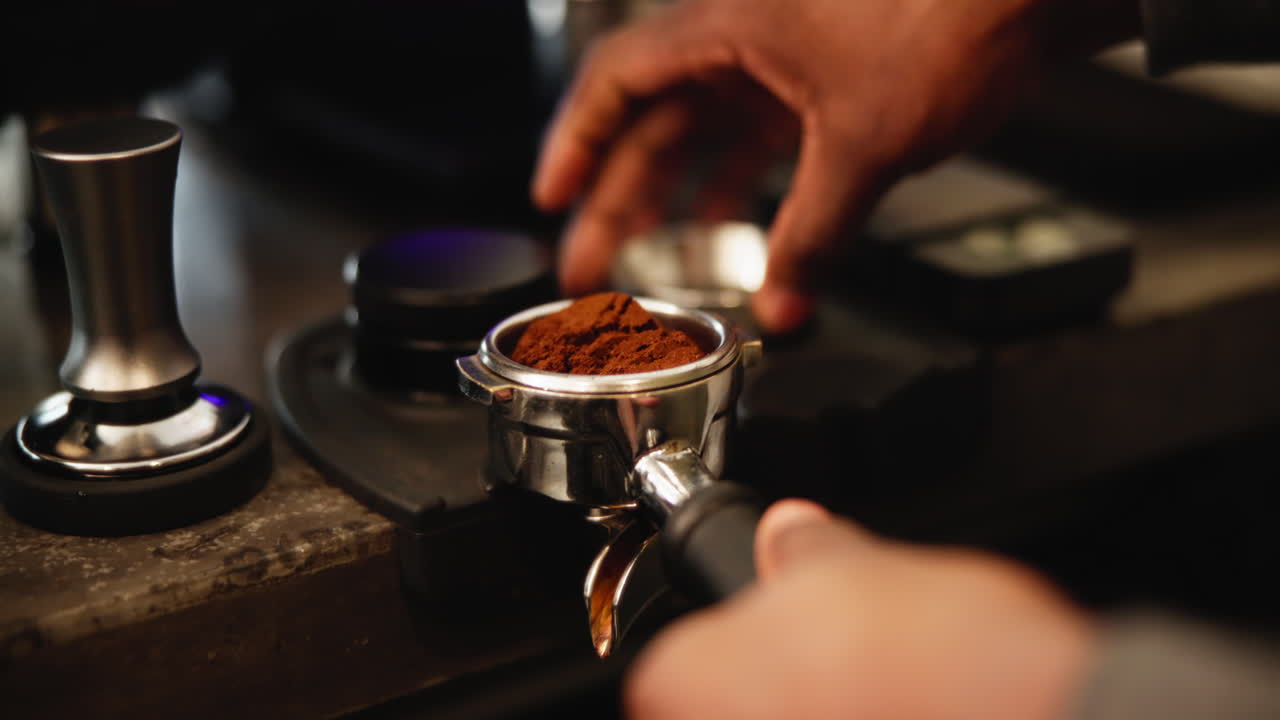 Preparing Espresso with Portafilter