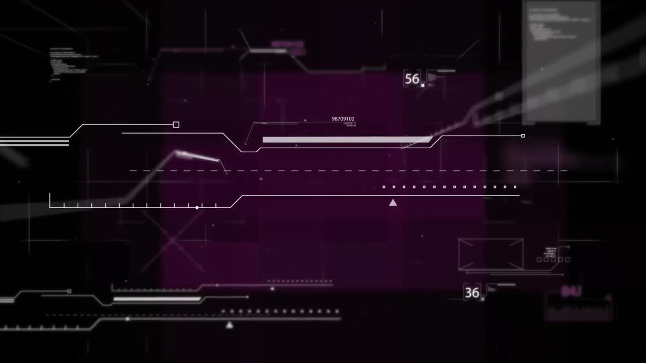 Computer generated illustration of numeric interface