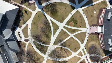 sidewalks on college campus in america