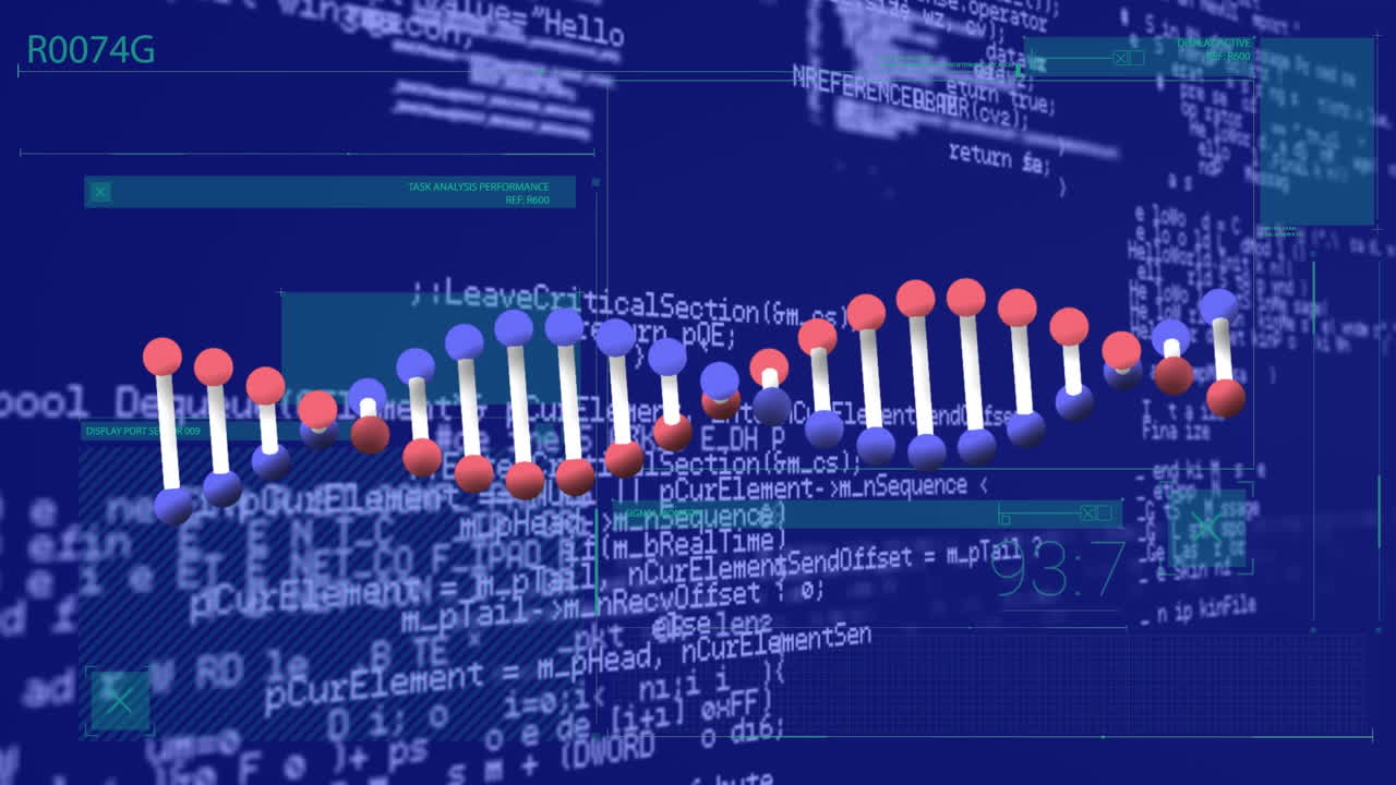 Animation of statistics and financial data processing over world map