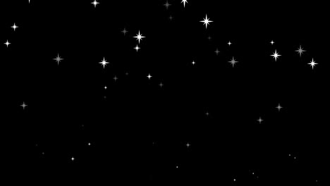 Animación-De-Estrellas-Navideñas-Blancas-Cayendo-Sobre-Fondo-Negro