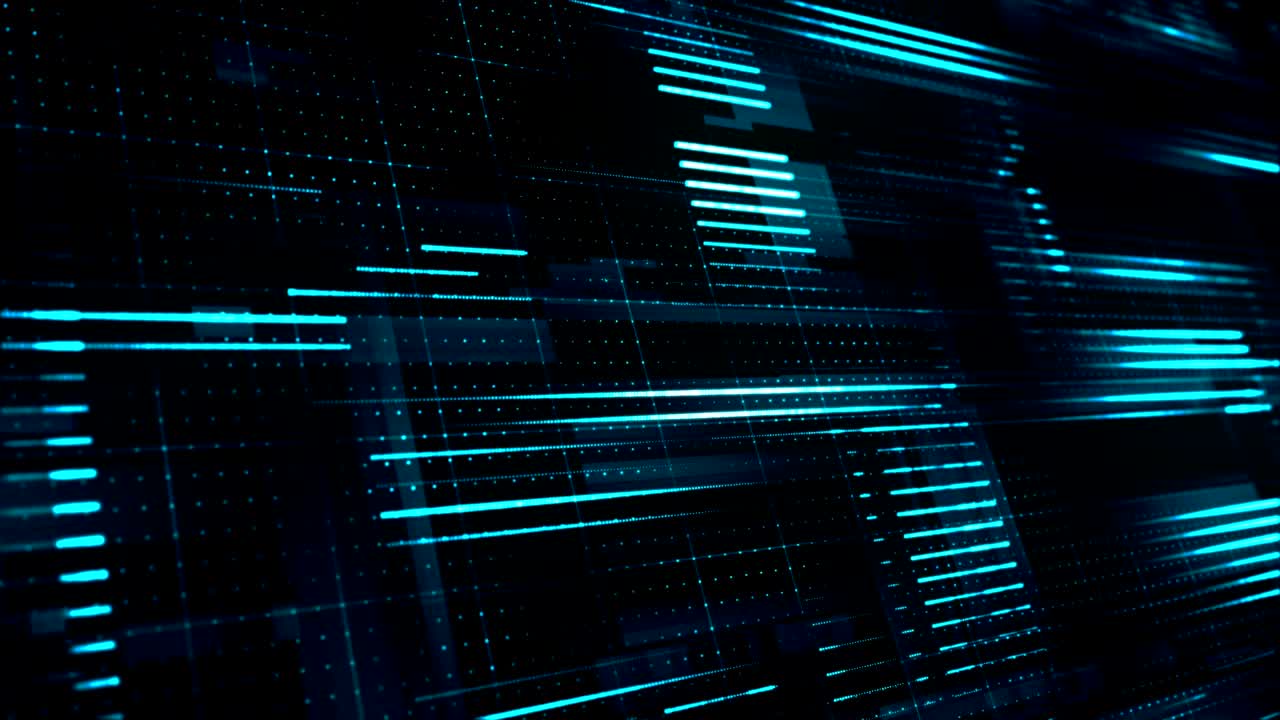 fondo de superficie digital abstracto con partículas que fluyen.