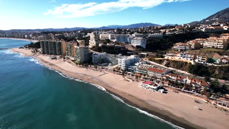 hoteles de lujo, brillantes playas de arena dorada de las colinas de fuengirola españa
