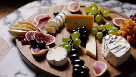 gourmet cheese and fruit platter