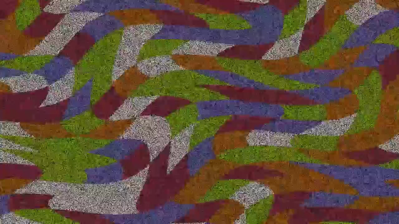 Abstract Wavy Pattern with Textured Colorful Shapes