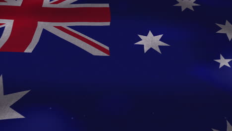 the australia national waving flag